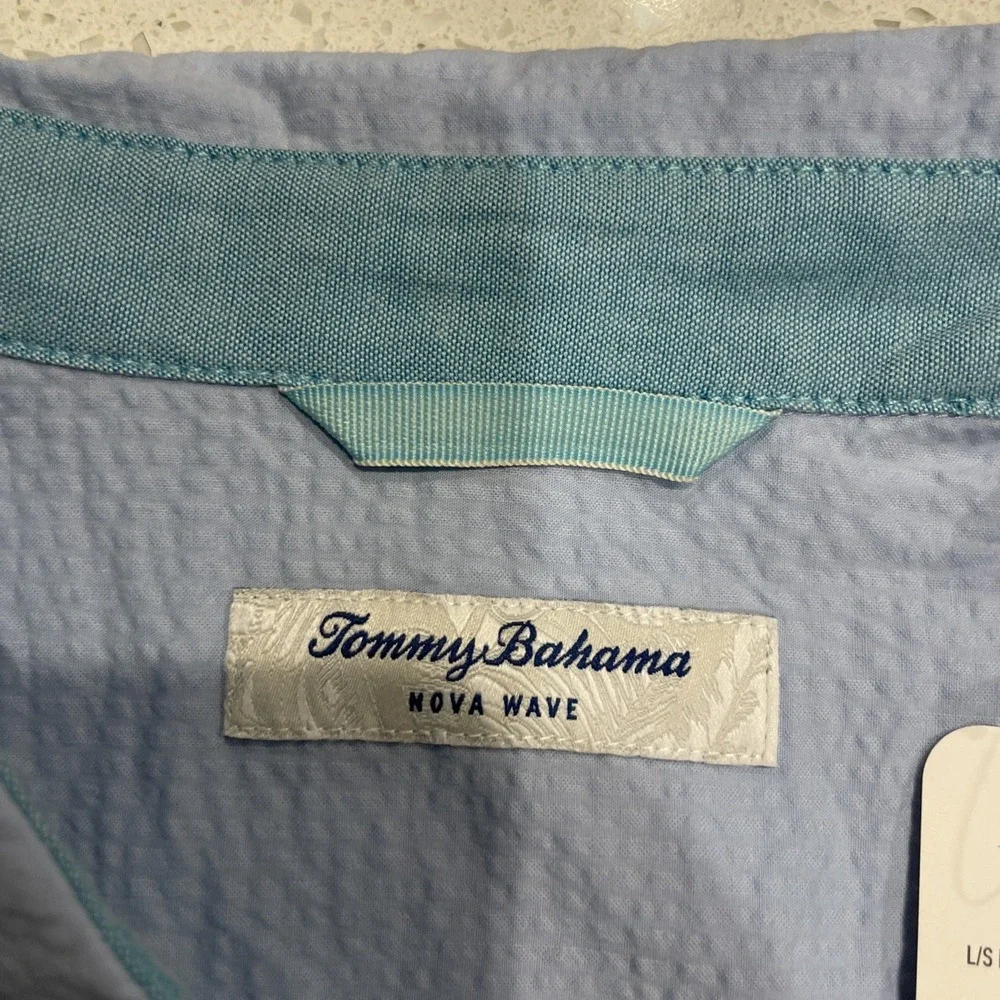 Men's SZ 3XL-Big‎ Tommy Bahama Nova Wave Chambray Blue button up shirt NWT